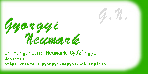 gyorgyi neumark business card
